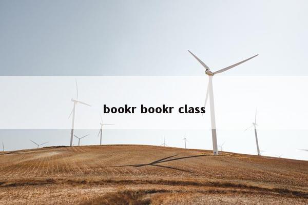 bookr bookr class