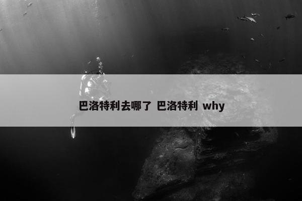 巴洛特利去哪了 巴洛特利 why