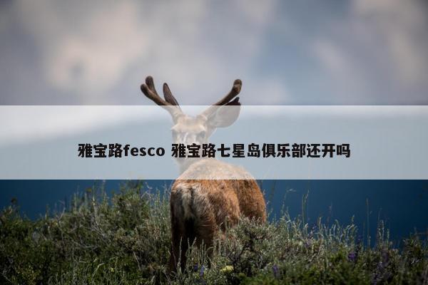 雅宝路fesco 雅宝路七星岛俱乐部还开吗