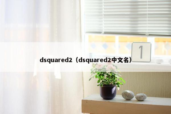 dsquared2（dsquared2中文名）