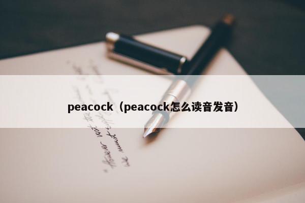 peacock（peacock怎么读音发音）