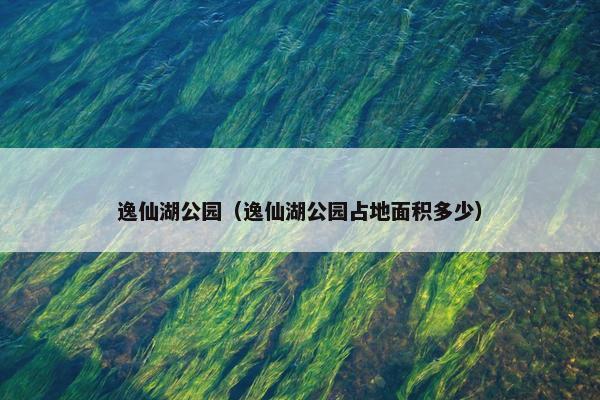 逸仙湖公园（逸仙湖公园占地面积多少）