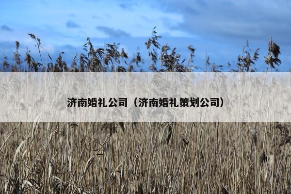 济南婚礼公司（济南婚礼策划公司）