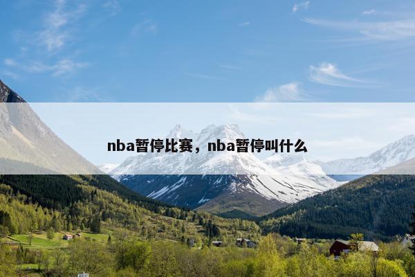 nba暂停比赛，nba暂停叫什么