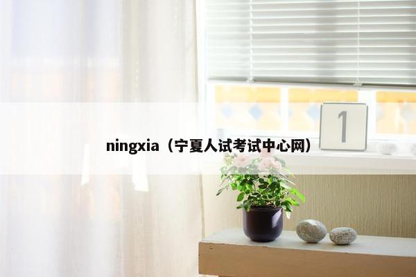 ningxia（宁夏人试考试中心网）