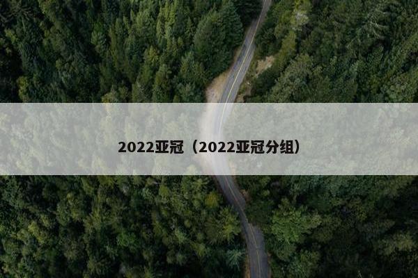 2022亚冠（2022亚冠分组）