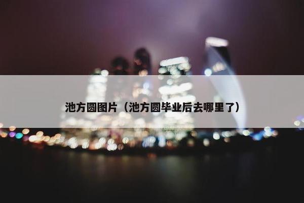 池方圆图片（池方圆毕业后去哪里了）