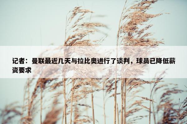 记者：曼联最近几天与拉比奥进行了谈判，球员已降低薪资要求