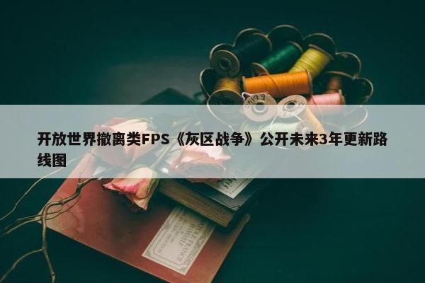 开放世界撤离类FPS《灰区战争》公开未来3年更新路线图