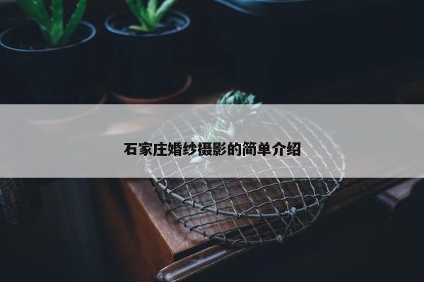 石家庄婚纱摄影的简单介绍