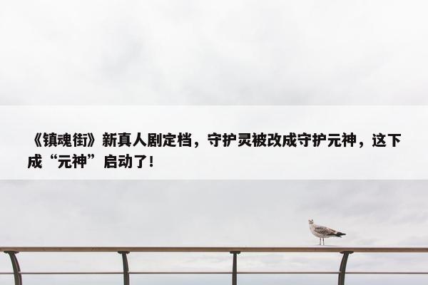 《镇魂街》新真人剧定档，守护灵被改成守护元神，这下成“元神”启动了！