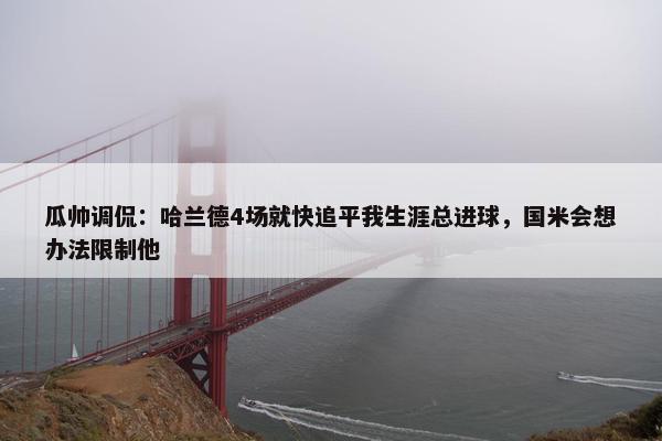 瓜帅调侃：哈兰德4场就快追平我生涯总进球，国米会想办法限制他