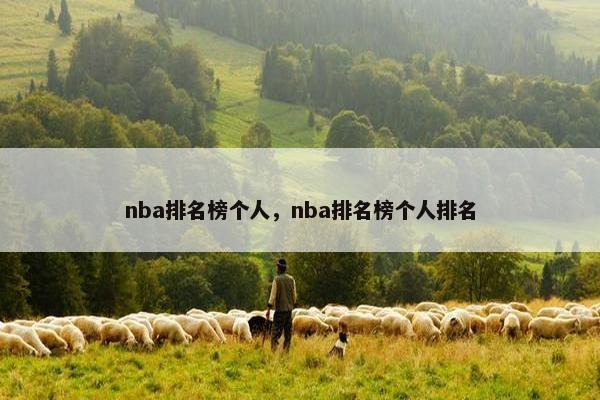 nba排名榜个人，nba排名榜个人排名