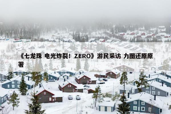 《七龙珠 电光炸裂！ZERO》游民采访 力图还原原著