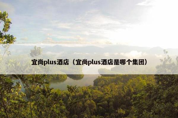 宜尚plus酒店（宜尚plus酒店是哪个集团）