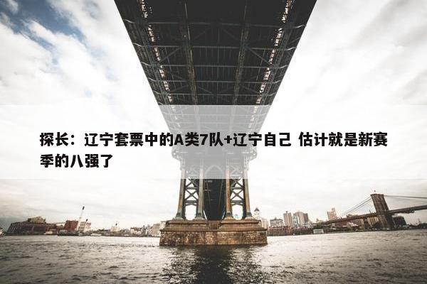 探长：辽宁套票中的A类7队+辽宁自己 估计就是新赛季的八强了