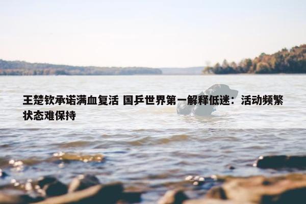 王楚钦承诺满血复活 国乒世界第一解释低迷：活动频繁状态难保持