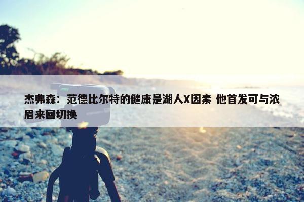 杰弗森：范德比尔特的健康是湖人X因素 他首发可与浓眉来回切换