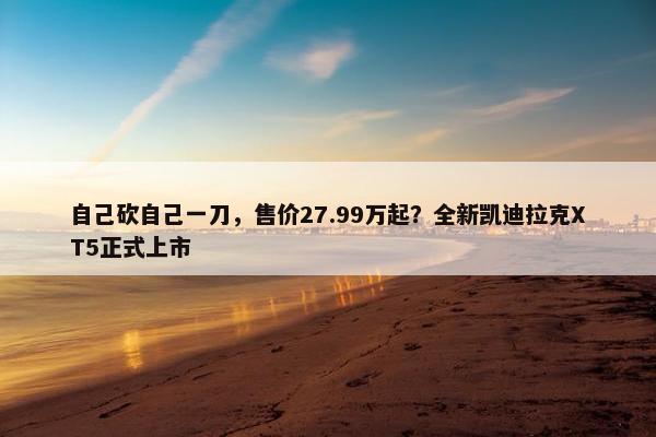 自己砍自己一刀，售价27.99万起？全新凯迪拉克XT5正式上市