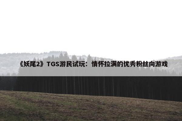 《妖尾2》TGS游民试玩：情怀拉满的优秀粉丝向游戏