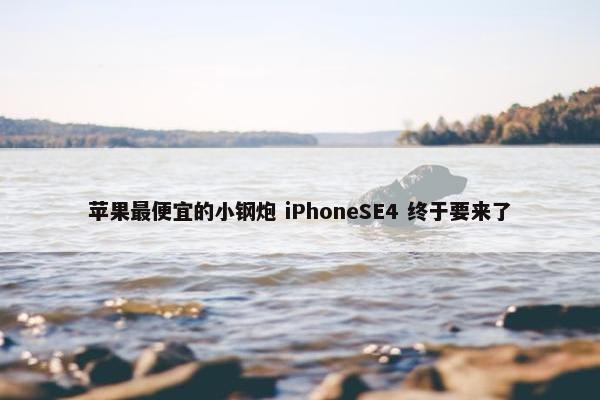 苹果最便宜的小钢炮 iPhoneSE4 终于要来了