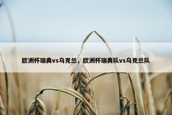 欧洲杯瑞典vs乌克兰，欧洲杯瑞典队vs乌克兰队