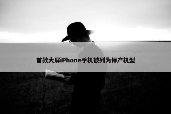 首款大屏iPhone手机被列为停产机型