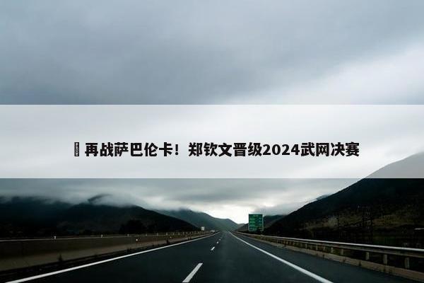 ​再战萨巴伦卡！郑钦文晋级2024武网决赛