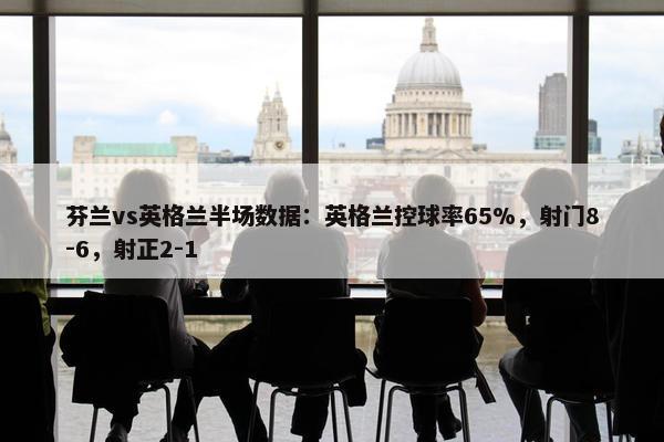 芬兰vs英格兰半场数据：英格兰控球率65%，射门8-6，射正2-1