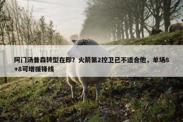 阿门汤普森转型在即？火箭第2控卫已不适合他，单场8+8可增援锋线