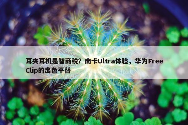 耳夹耳机是智商税？南卡Ultra体验，华为FreeClip的出色平替