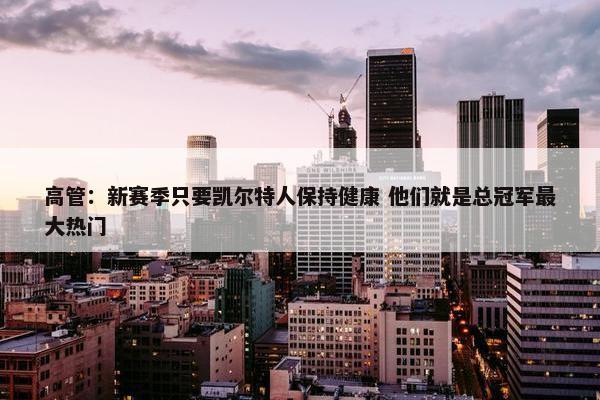 高管：新赛季只要凯尔特人保持健康 他们就是总冠军最大热门