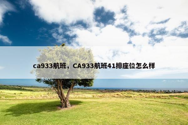 ca933航班，CA933航班41排座位怎么样