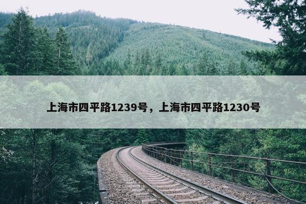 上海市四平路1239号，上海市四平路1230号