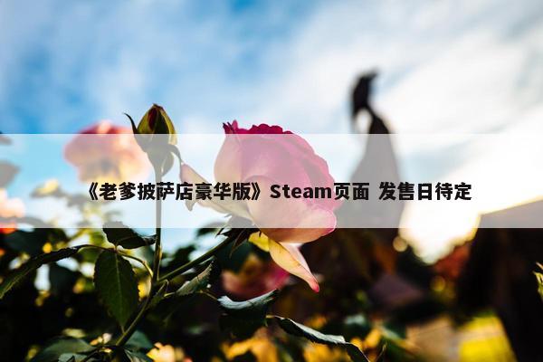 《老爹披萨店豪华版》Steam页面 发售日待定