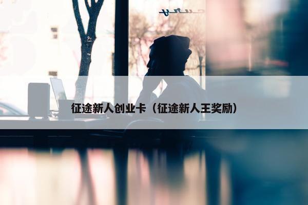 征途新人创业卡（征途新人王奖励）