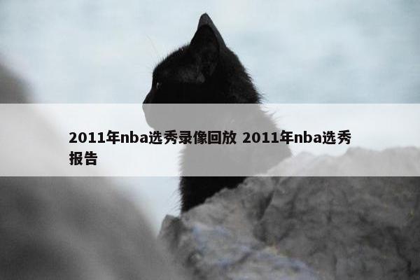 2011年nba选秀录像回放 2011年nba选秀报告